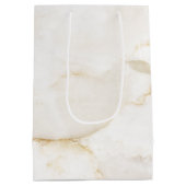 Sac Cadeau Moyen Marbre à Effet Doré Noël Personnalisé (Dos)