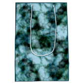 Sac Cadeau Moyen Marbre bleu vert (Dos)