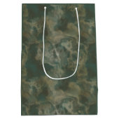 Sac Cadeau Moyen marbre vert abstrait (Dos)