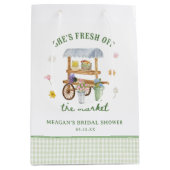 Sac Cadeau Moyen Marché aux fleurs Frais débarqués Baby Shower (Devant)
