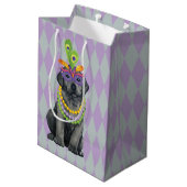Sac Cadeau Moyen Mardi Gras Black Lab (Dos Angle)
