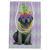 Sac Cadeau Moyen Mardi Gras Black Lab (Dos)