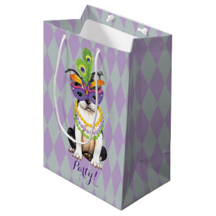 Sac Cadeau Moyen Mardi gras Boston Terrier