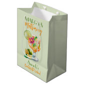 Sac Cadeau Moyen Margs et mariage Tequila & Fiesta Enterrement de v (Devant Angle)
