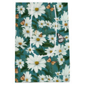Sac Cadeau Moyen Marguerites blanches et papillons (Dos)