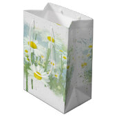 Sac Cadeau Moyen Marguerites blanches pour anniversaire (Dos Angle)
