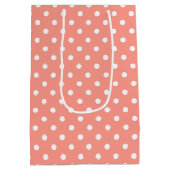 Sac Cadeau Moyen Marguerites blanches sur Pois (Dos)