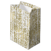 Sac Cadeau Moyen Mariage Abstrait Gold Jewel Bokeh (Dos Angle)