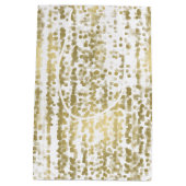 Sac Cadeau Moyen Mariage Abstrait Gold Jewel Bokeh (Dos)