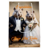 Sac Cadeau Moyen Mariage australien Wombat, (Dos)