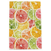 Sac Cadeau Moyen Mariage Berry Vert Orange Rose Fruité (Devant)