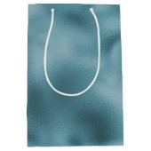Sac Cadeau Moyen Mariage bleu turquoise (Devant)