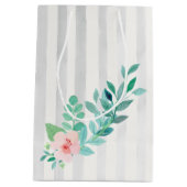 Sac Cadeau Moyen Mariage de Bohême  Floral (Dos)