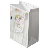 Sac Cadeau Moyen Mariage de bouquet de mariée et de fleur (Dos Angle)