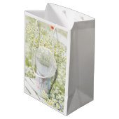 Sac Cadeau Moyen Mariage de fleur de marguerite de Summerfield (Dos Angle)