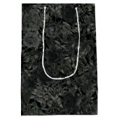 Sac Cadeau Moyen Mariage gothique Rose noir (Dos)