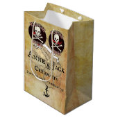 Sac Cadeau Moyen Mariage pirate (Devant Angle)