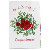 Sac Cadeau Moyen Mariage Red Rose (Devant)