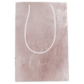 Sac Cadeau Moyen Mariage rose pâle chic Dusty Rose (Devant)