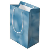 Sac Cadeau Moyen Mariage Turquoise Bleu   (Dos Angle)