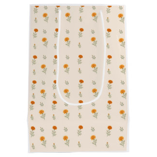 Sac Cadeau Moyen Marigold Garden Cottagecore Floral
