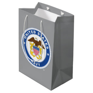 Sac Cadeau Moyen Marine américaine Officier Crest