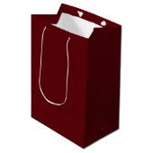 Sac Cadeau Moyen Maroon uni (Devant Angle)