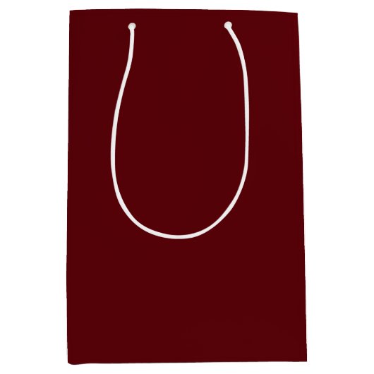 Sac Cadeau Moyen Maroon uni (Devant)