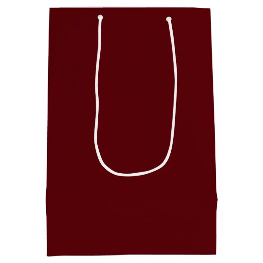 Sac Cadeau Moyen Maroon uni (Dos)
