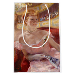 Sac Cadeau Moyen Mary Cassatt - Femme avec collier de perle dans un