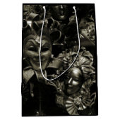 Sac Cadeau Moyen Mascarade gothique foncé Mascarade Masques noir et (Devant)