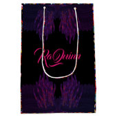 Sac Cadeau Moyen Masquerade Ball Beauté masque bijou ton gothique (Dos)