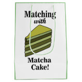 Sac Cadeau Moyen Matcha Green Cake Amusant Anniversaire (Dos)