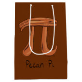 Sac Cadeau Moyen Math drôle Pecan Pi Thanksgiving Automne (Dos)