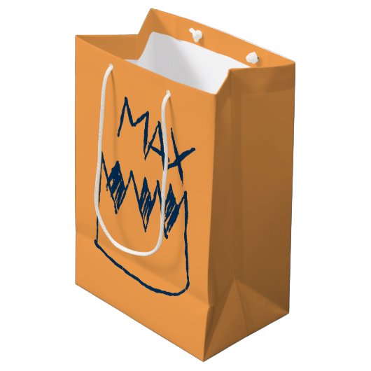 Sac Cadeau Moyen Max & Crown Sketch (Devant Angle)