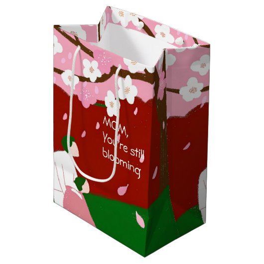 Sac Cadeau Moyen Mec, ta floraison est toujours en cours (Devant Angle)