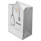 Sac Cadeau Moyen Médicale Scruts White MGB (Devant Angle)