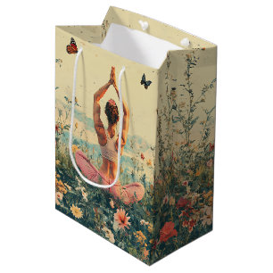 Sac Cadeau Moyen Méditation sereine au lever du soleil (3)