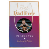 Sac Cadeau Moyen Meilleur papa (Devant)