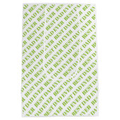 Sac Cadeau Moyen Meilleur papa Ever quatre photos chaux Fête des pè (Dos)