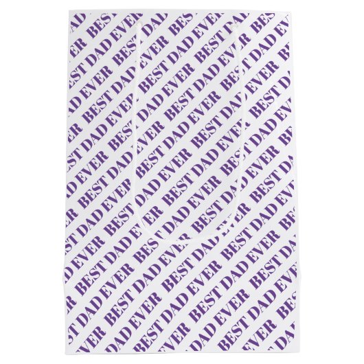 Sac Cadeau Moyen Meilleur papa Ever quatre photos Fête des pères vi (Dos)