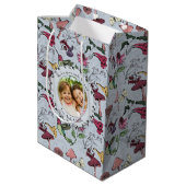 Sac Cadeau Moyen Meilleure maman Jamais Hibiscus Fleur Hummingbird (Dos Angle)