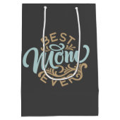 Sac Cadeau Moyen Meilleure maman jamais Word Art (Dos)