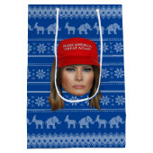 Sac Cadeau Moyen Melania Trump MAGA Noël (Dos)