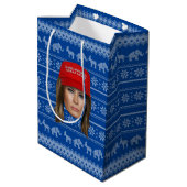 Sac Cadeau Moyen Melania Trump MAGA Noël (Dos Angle)