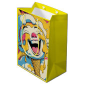 Sac Cadeau Moyen Melting Joy – Ice Cream Pop Art Explosion (Dos Angle)