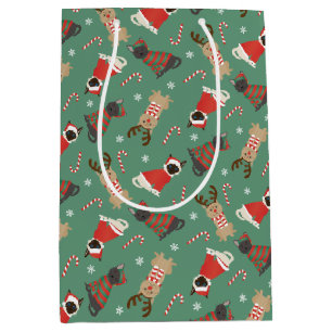 Sac Cadeau Moyen Meowy Christmas Cats