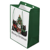 Sac Cadeau Moyen Meowy Christmas Cats Holiday Tree (Dos Angle)