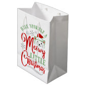 Sac Cadeau Moyen Meowy Little Christmas (Devant Angle)