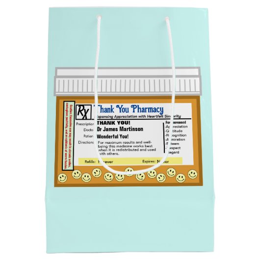 Sac Cadeau Moyen Merci (Dos)